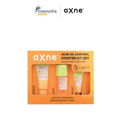 aXne Acne Clear Starter Kit Set (Oil Control Gentle Cleanser , pH Balancing Repairing Toner and Acne Clear Spot Gel)